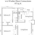 2 Bedroom 1.5 Bath Garden Apartment without Washer/Dryer Connections