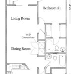 2 Bedroom 2 Bath Apartment with Washer/Dryer Connections