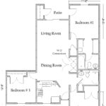 3 Bedroom 2 Bath Apartment with Washer/Dryer Connections